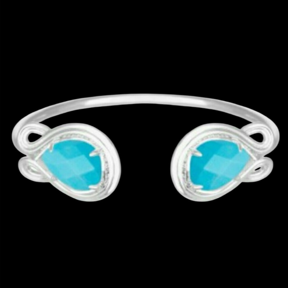 Kendra Scott Silver Andy Bracelet in Turquoise